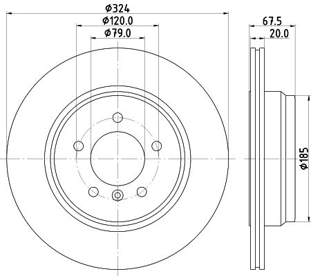 HELLA PAGID Jarrulevy 8DD 355 122-041